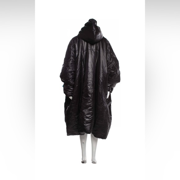Black Norma Kamali sleeping bag coat - Picture 5 of 6